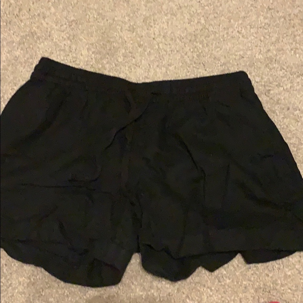 Black Linen shorts